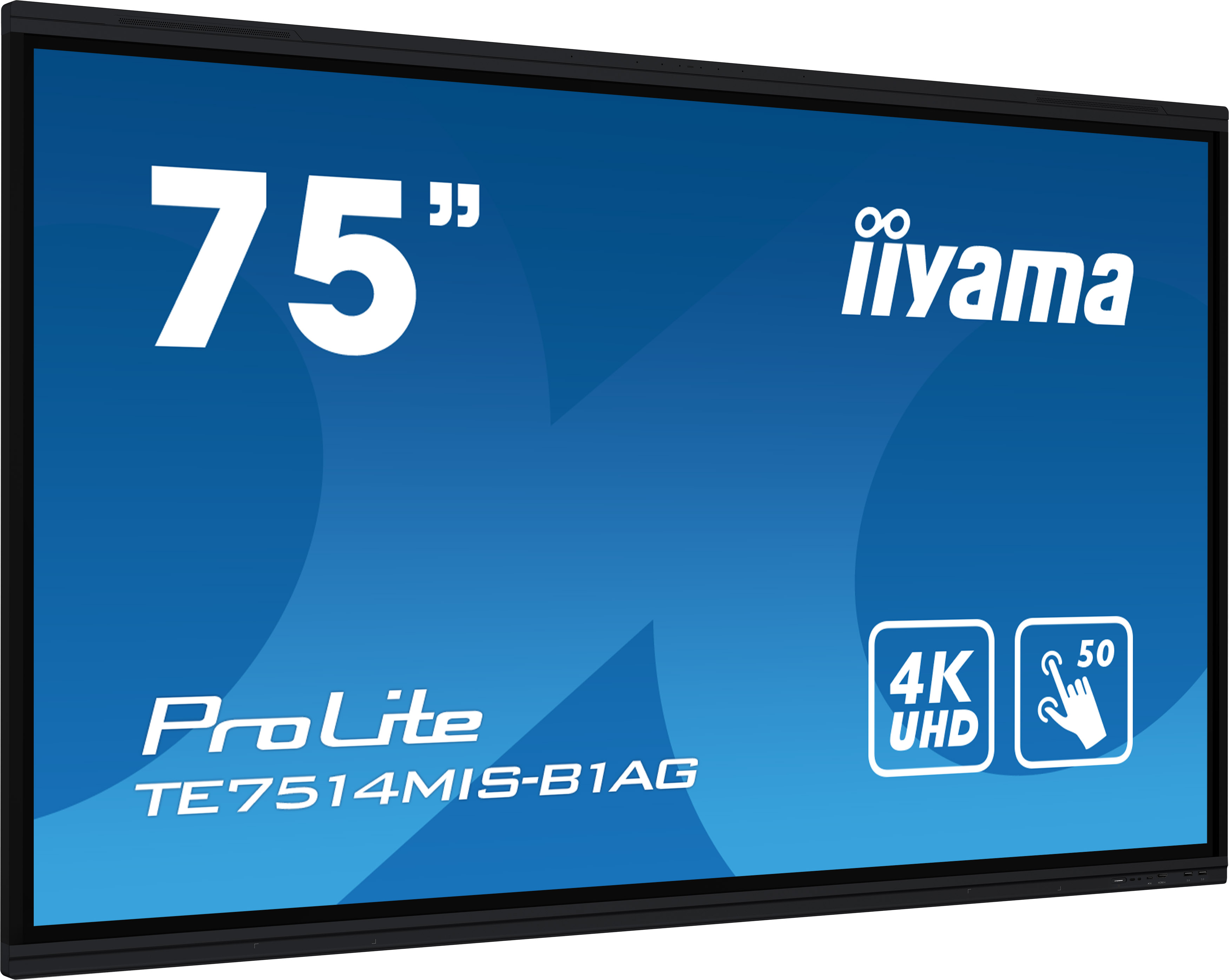 iiyama PROLITE TE7514MIS-B1AG - 75 Zoll - 435 cd/m² - 4K - Ultra-HD - 3840x2160 Pixel - 24/7 - 50 Punkt - Touch Display