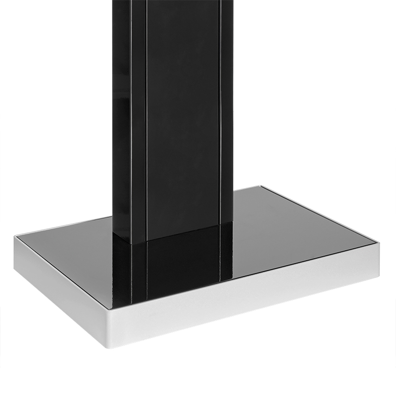 Hagor Info-Tower Single - mobiles Standsystem - 32-55 Zoll - max. 80 kg  - VESA 400x400mm - Schwarz