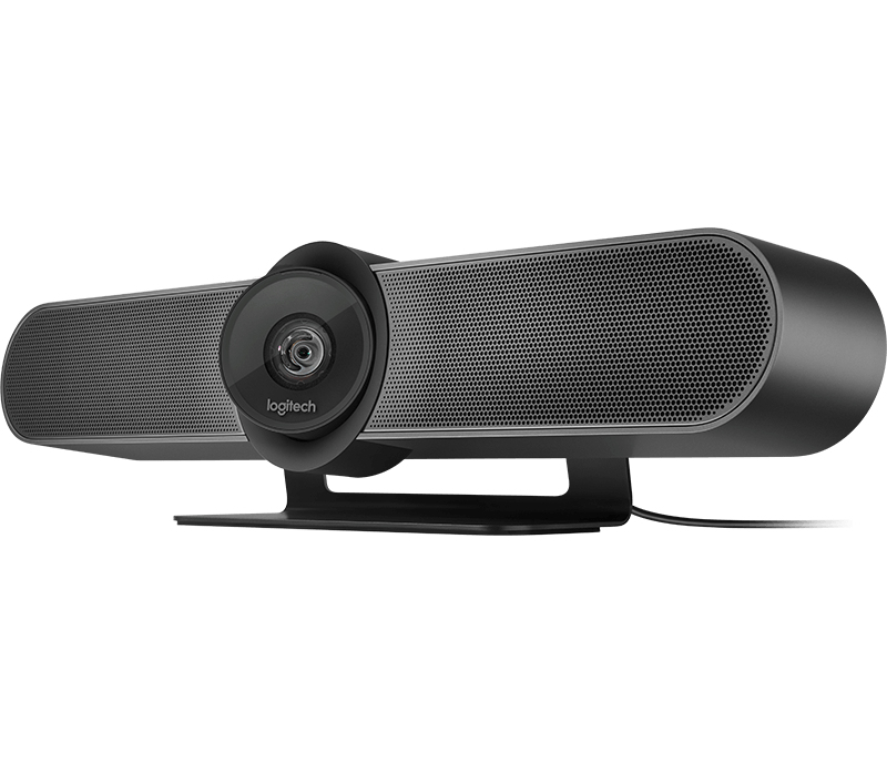 Logitech MeetUp - All-in-One Videokonferenzkamera professionell - 3840x2160 Pixel - kleine Räume - Schwarz