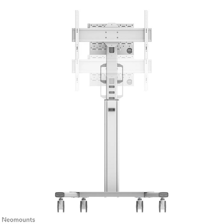 Neomounts Select FL50S-825WH1- höhenverstellbarer Rollwagen - 37-75 Zoll - VESA 600x400mm - bis 70kg - Weiss