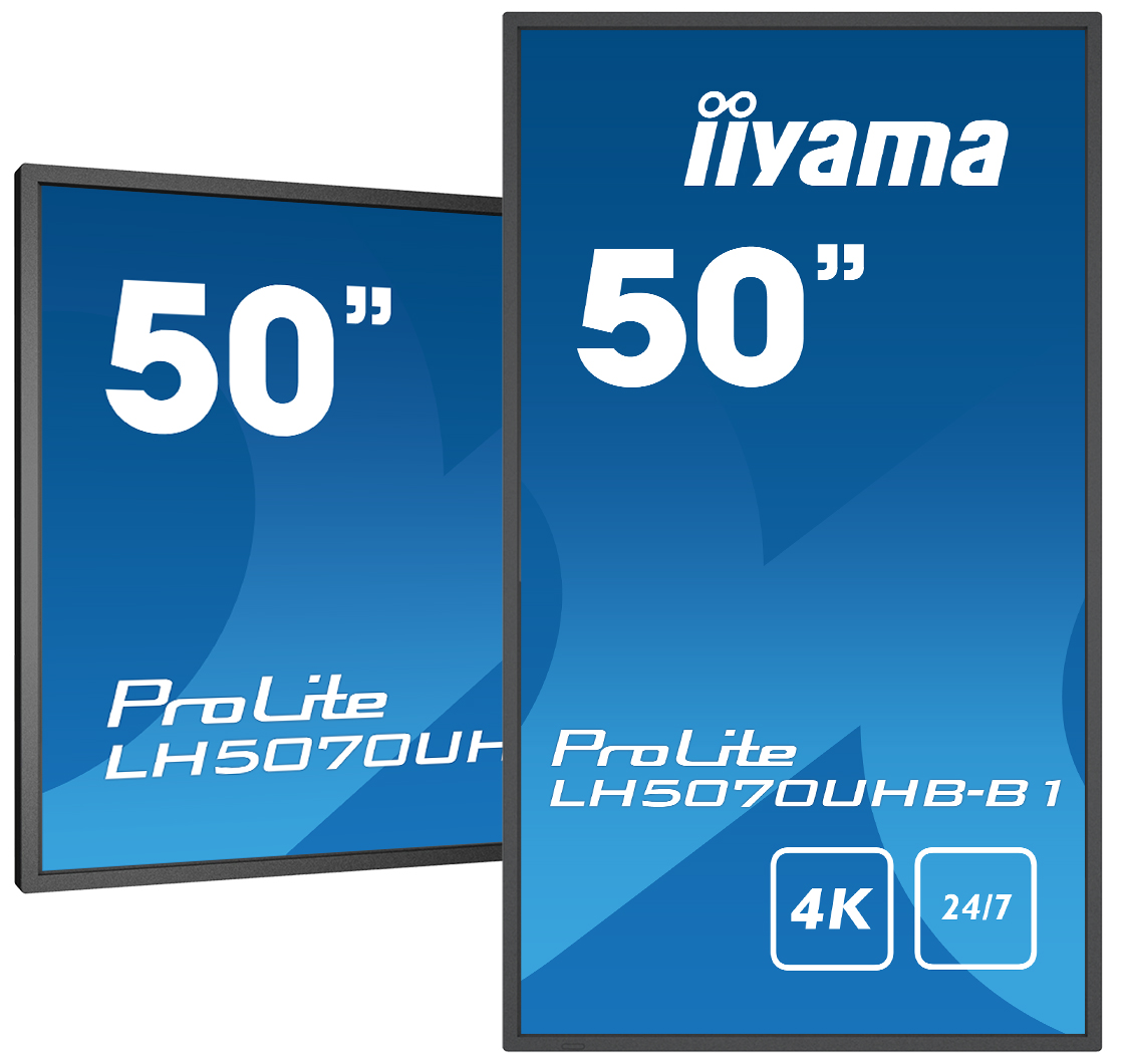 iiyama ProLite LH5070UHB-B1 - 50 Zoll - 700 cd/m² - Ultra-HD - 3840x2160 Pixel - 24/7 - Android 9 - Display