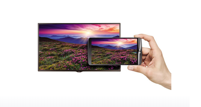 LG 22SM3B mit Mirroringfunktion drahtlos Inhalte an das Display senden