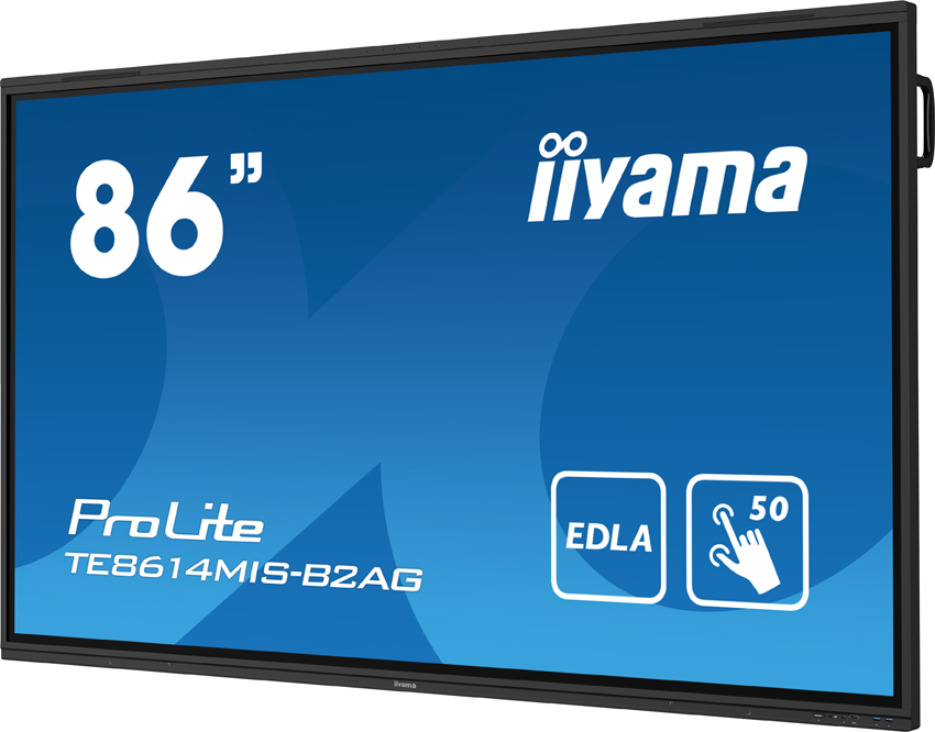 iiyama PROLITE TE8614MIS-B2AG - 86 Zoll - 435 cd/m² - 4K - Ultra-HD - 3840X2160 Pixel - 24/7 - 50 Punkt - Touch Display