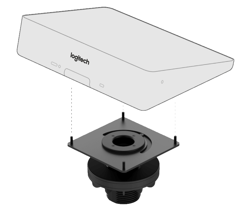 Logitech Tap Tischhalterung - schwenkbar - mit Kabelmanagement