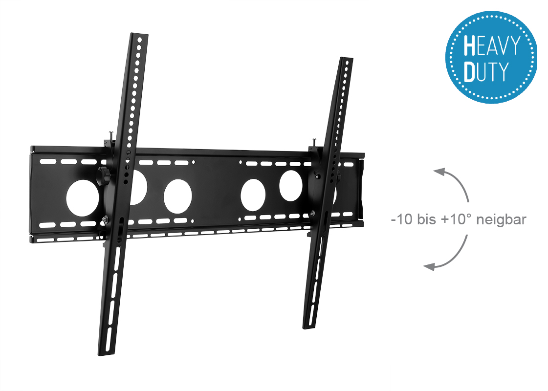 Hagor WH 85 T-HD - neigbare Wandhalterung - 55-110 Zoll - VESA 800x600mm - bis 125kg - Schwarz