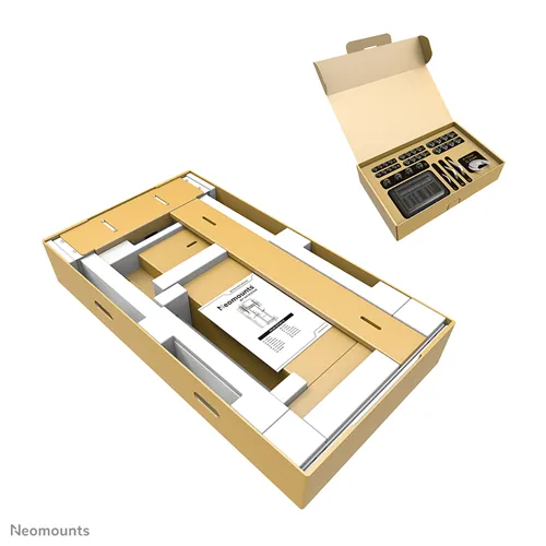 Neomounts WL55-875WH1 - motorisierte Boden-Wandhalterung - 37-100 Zoll - VESA 800x600mm - bis 110kg - Weiß