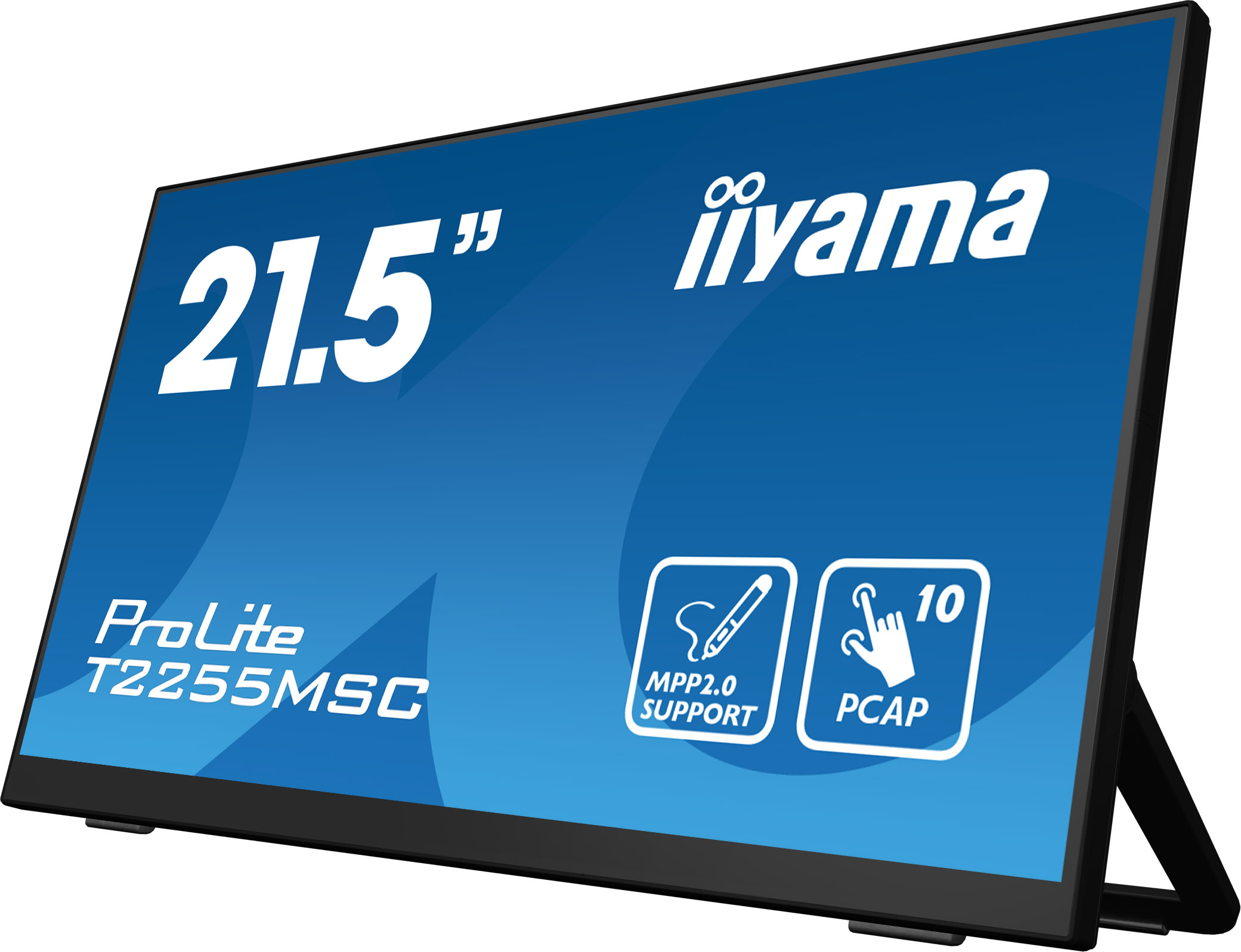 iiyama ProLite T2255MSC-B1 - 22 Zoll - 360 cd/m² - Full-HD - 1920x1080 Pixel - 10 Punkt - Multi Touch Monitor - Schwarz