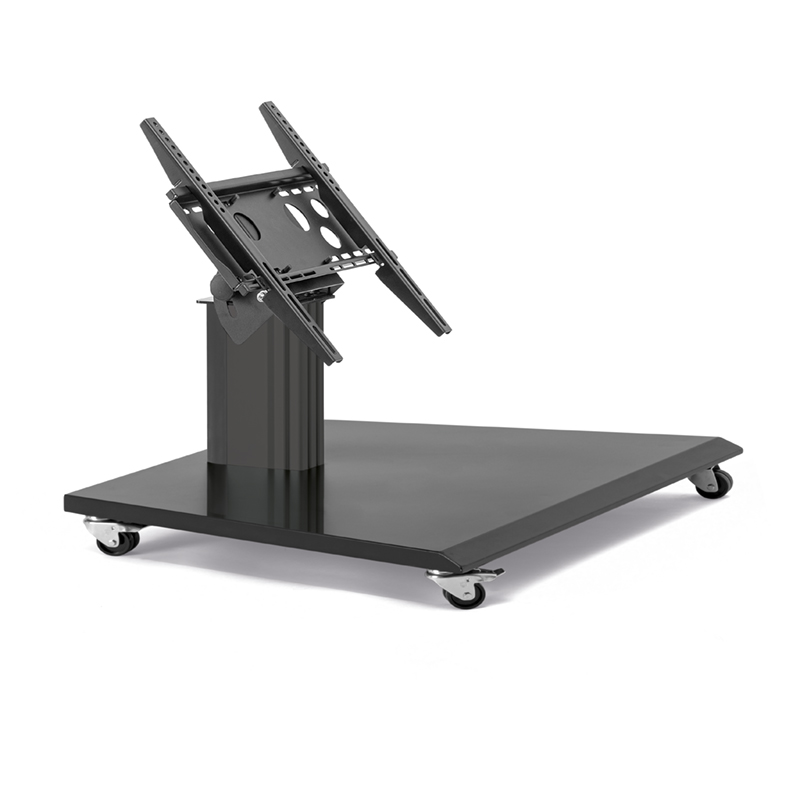 Hagor BrackIT Stand Low Tilt - niedriges mobiles Standsystem - Display-Neigung bis 90° - 32-55 Zoll - VESA 400x400mm - bis 30kg - Schwarz