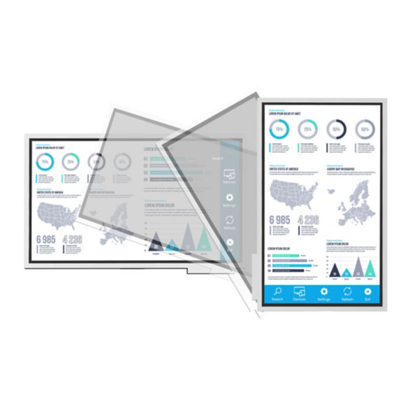 PEERLESS-AV RMI3-FLIP2 - neig- und drehbare Wandhalterung für das Samsung WM55H/WM55R/Flip Pro 4 WM55B und WM65R / Flip Pro 4 WM65B