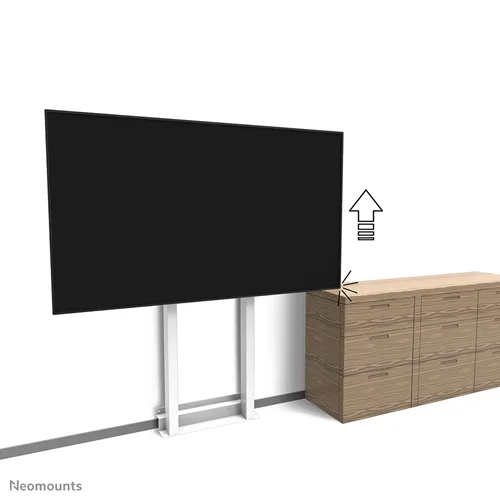 Neomounts WL55-875WH1 - motorisierte Boden-Wandhalterung - 37-100 Zoll - VESA 800x600mm - bis 110kg - Weiß