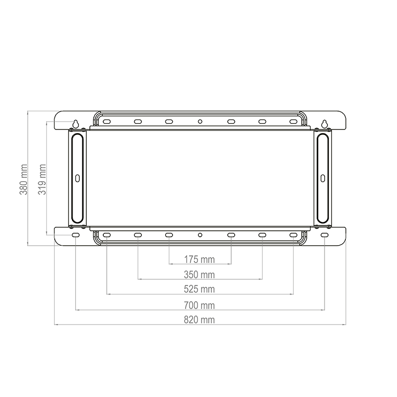 Hagor BrackIT XXL HD II - schwenk- und neigbare Wandhalterung - 65-98 Zoll - VESA 1000x600mm - bis 140kg - Schwarz