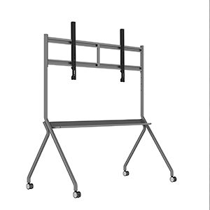 Kindermann MobileStand UW - mobiler Rollständer - 75-98 Zoll - VESA 1000x600mm - Silber