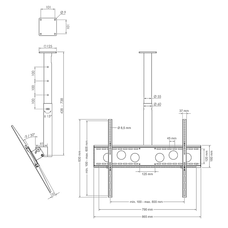 Hagor HA DH 400-700 L Abmessungen