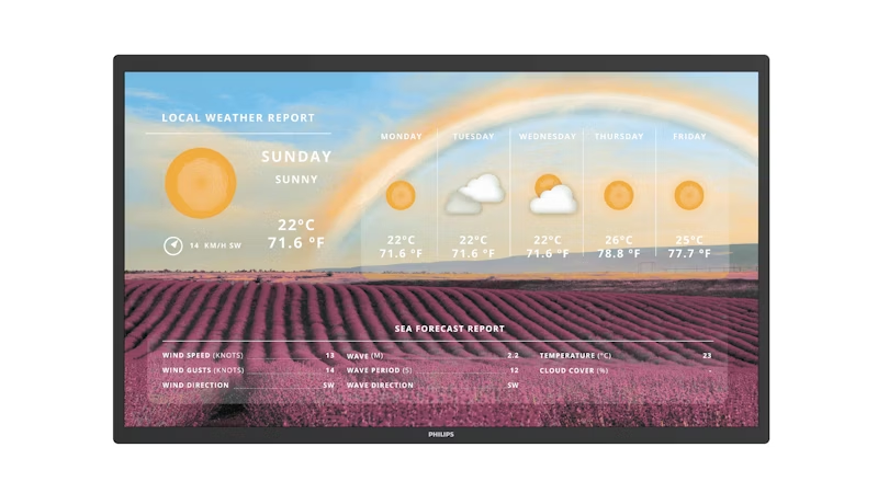 Philips Tableaux 32BDL5150I/00 - 31,5 Zoll - 2560x1440 Pixel - Android 13 - Vollfarbiges ePaper