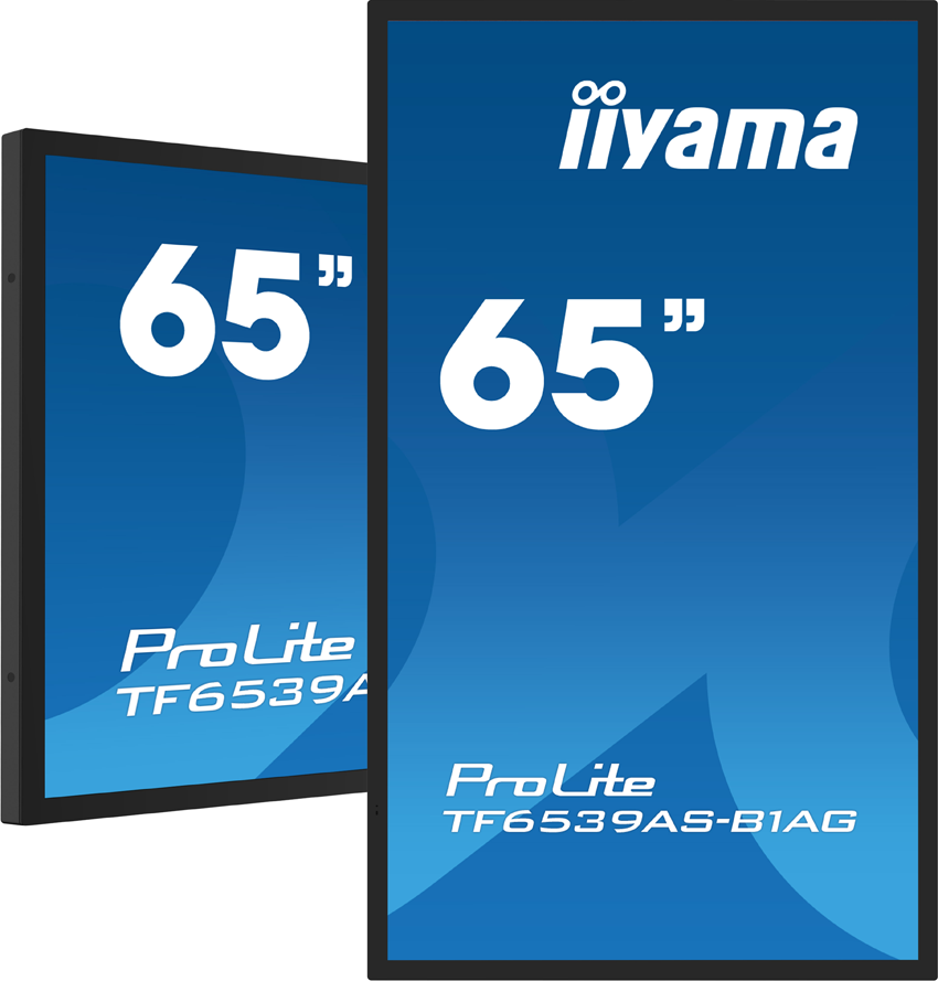 iiyama ProLite TF6539AS-B1AG - 65 Zoll - 435 cd/m² - 4K - Ultra-HD - 3840x2160 Pixel - Open Frame - 40 Punkt - Multi Touch Display 