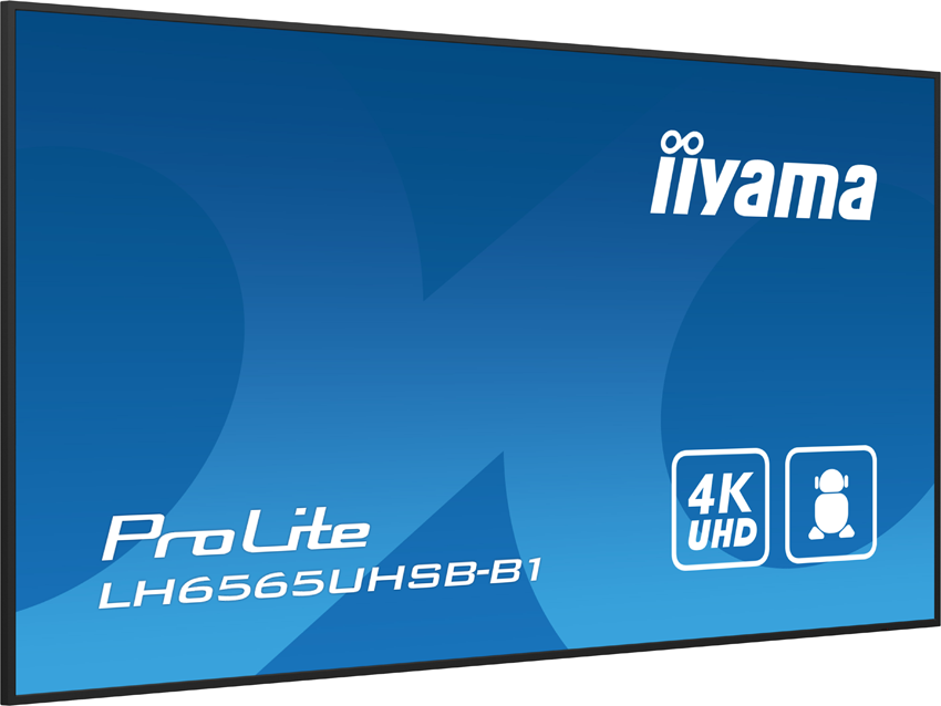 iiyama ProLite LH6565UHSB-B1 - 65 Zoll - 800 cd/m² - 4K - Ultra-HD - 3840x2160 Pixel - 24/7 - Android Display