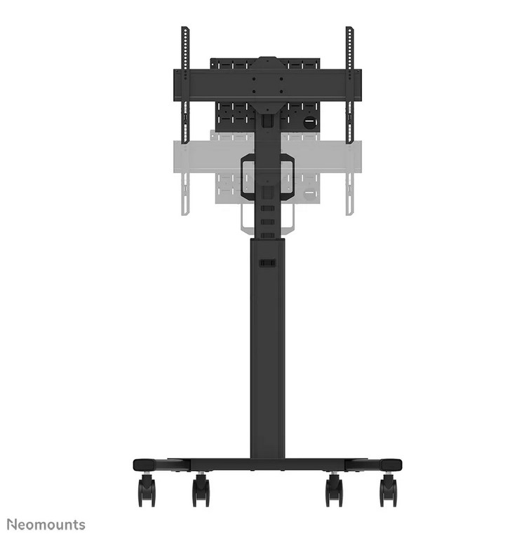 Neomounts Select FL50S-825BL1- höhenverstellbarer Rollwagen - 37-75 Zoll - VESA 600x400mm - bis 70kg - Schwarz