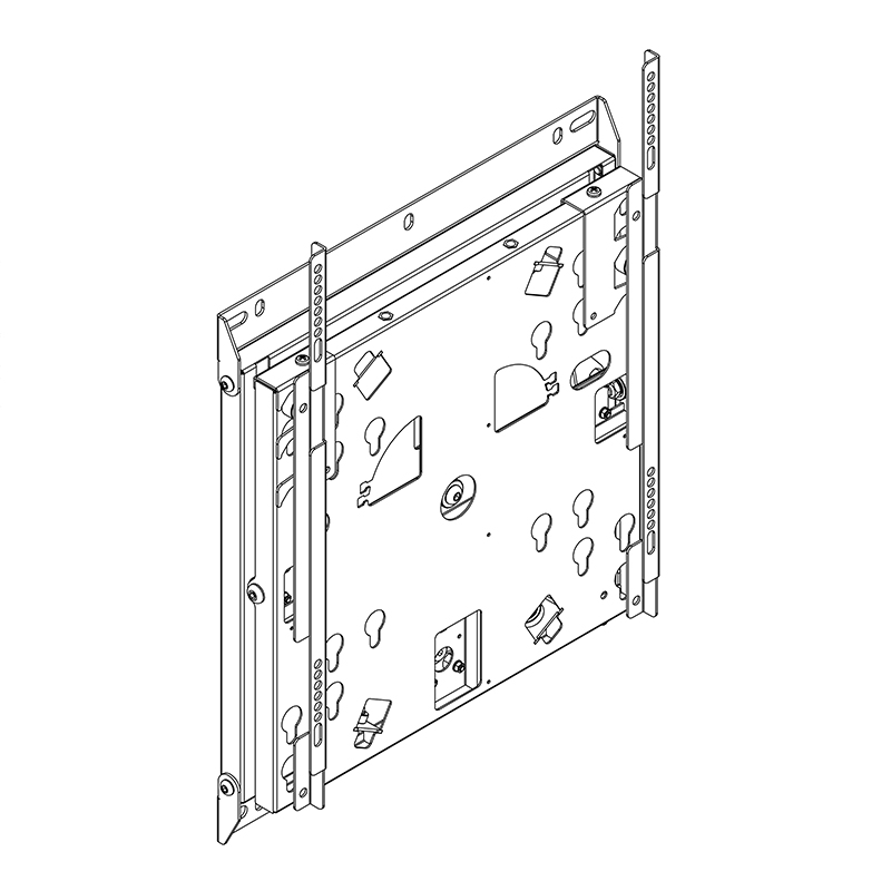 Hagor WH SA Flip 65 - dreh- und neigbare Wandhalterung - geeignet für Samsung Flip - 65-75 Zoll - VESA 400x400mm - bis 45kg - Weiß