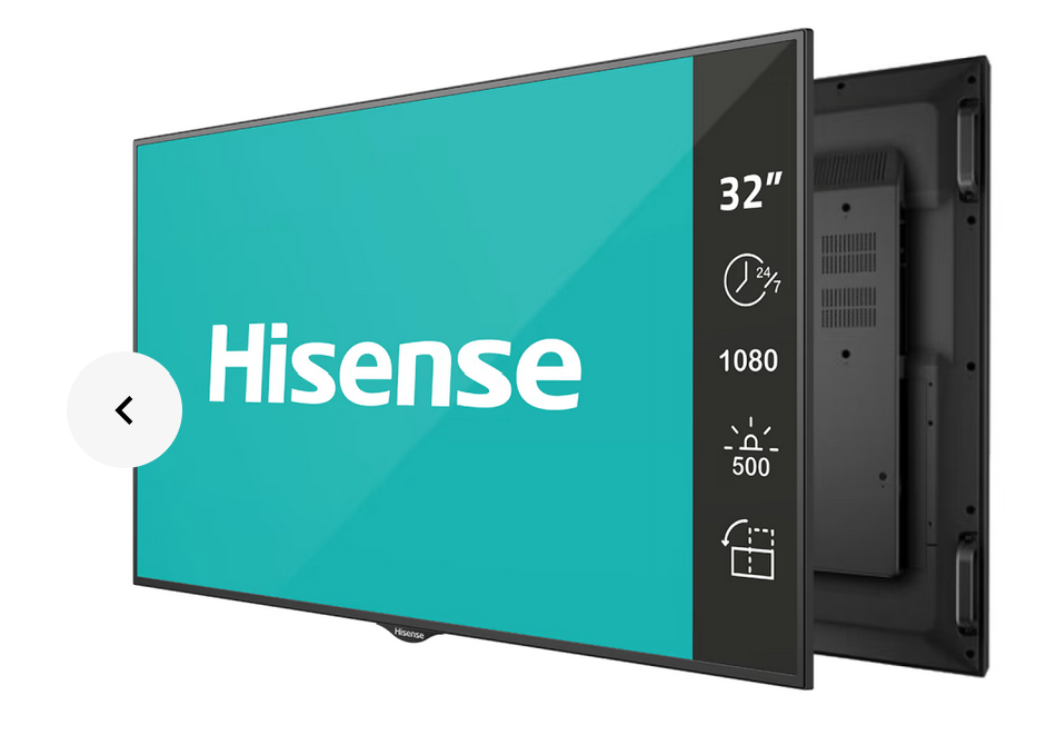 Hisense 32BM66AE - 32 Zoll - 500 cd/m²  - Full-HD - 1920x1080 Pixel - 24/7 - Signage Display