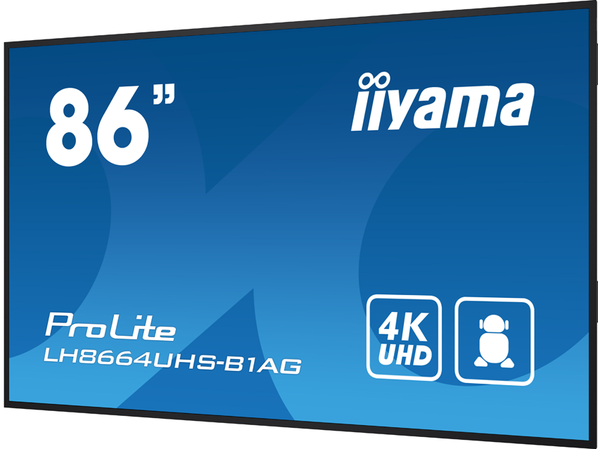 iiyama ProLite LH8664UHS-B1AG - 86 Zoll - 500 cd/m² - 4K - Ultra-HD - 3840x2160 Pixel - 24/7 - Android - Display 