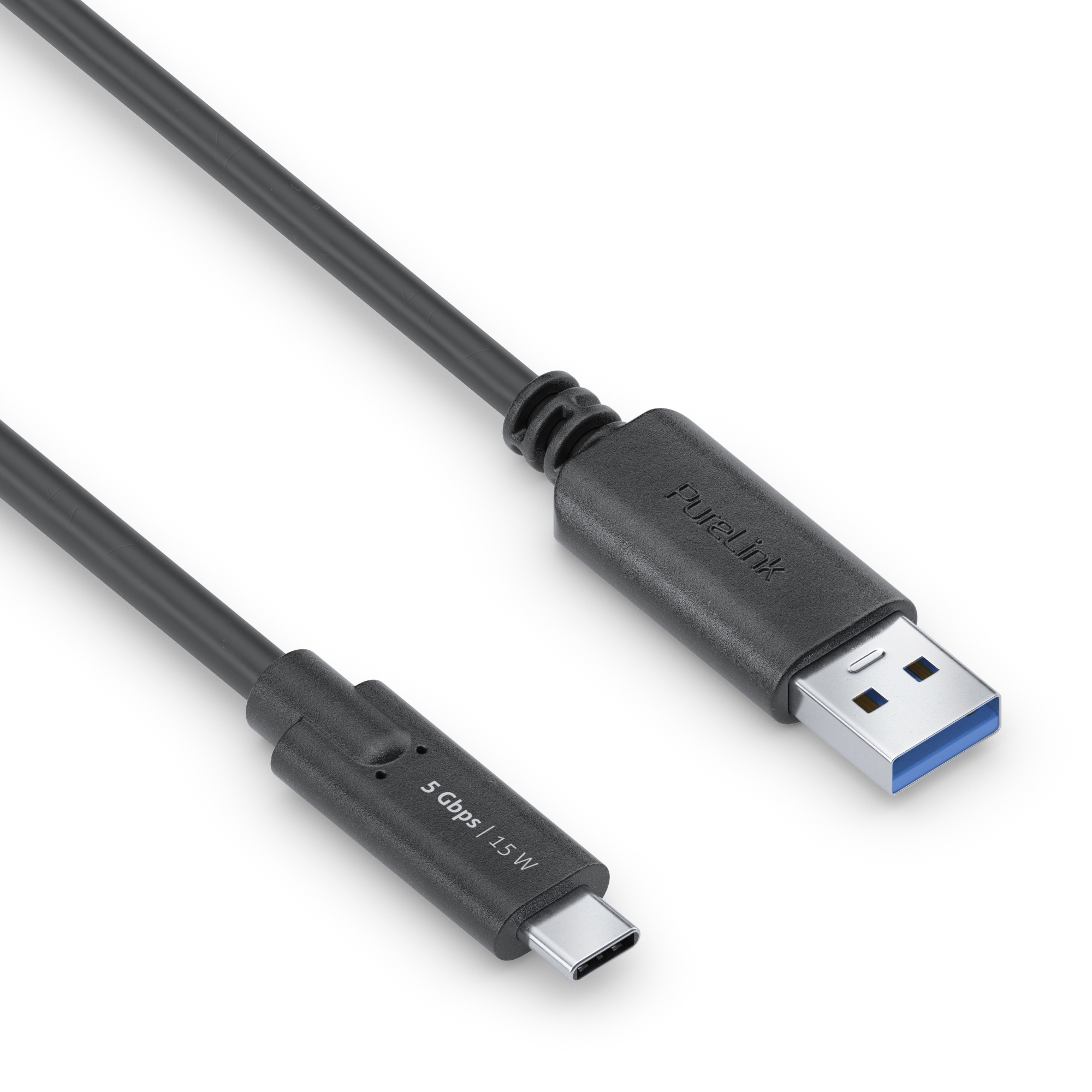 PureLink IS2601-010 - Premium USB 3.2 (Gen 1) USB-C auf USB-A-Kabel - 1,00m - Schwarz