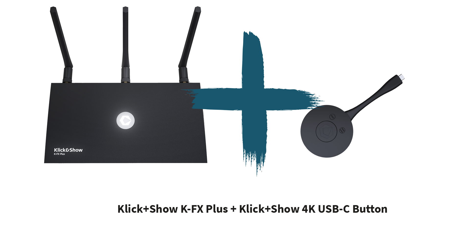 Kindermann KLICK+SHOW K-FX Plus Basisstation - inkl. 1 x 4K USB-C Transmitter - 4K-fähig - BYOM  