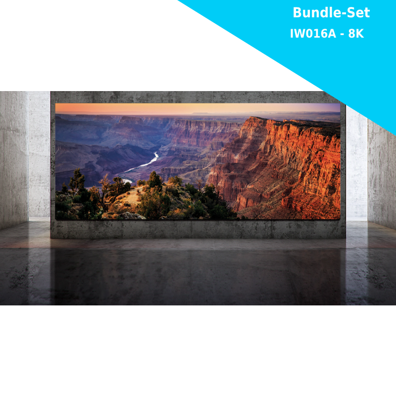 Samsung The Wall for Business IW016A - LED Bundle Komplettpaket 8K - 7680x4320 Pixel - 583 Zoll - 1.68mm PP - inkl. Halterung und Montagewerkzeug