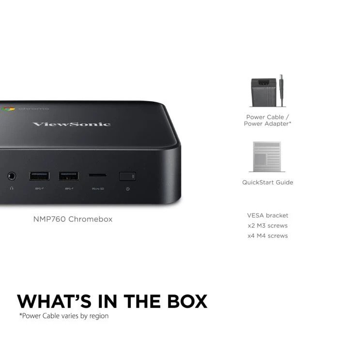 ViewSonic NMP760 Chromebox - Intel Celeron 5205U - 8 GB RAM - 64 GB SSD - Google Chrome OS