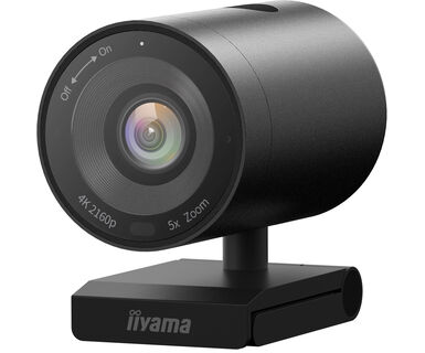 iiyama UC-CAM10PRO-1 - 4K Konferenz-Webcam - 8MP - USB-Kamera mit Mikrofon - 120° Sichtfeld - Auto-Framing - kleine Räume