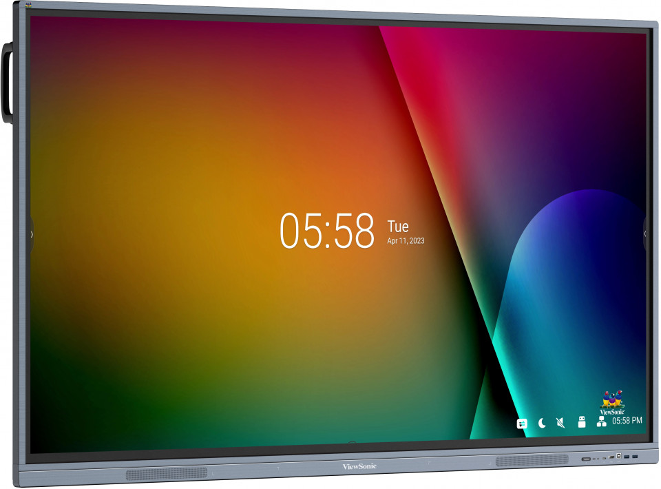 ViewSonic IFP7533-G - 75 Zoll - 450 cd/m² - 4K - Ultra-HD - 3840x2160 Pixel - Android 13 - 40 Punkt - 128GB - Touch Display