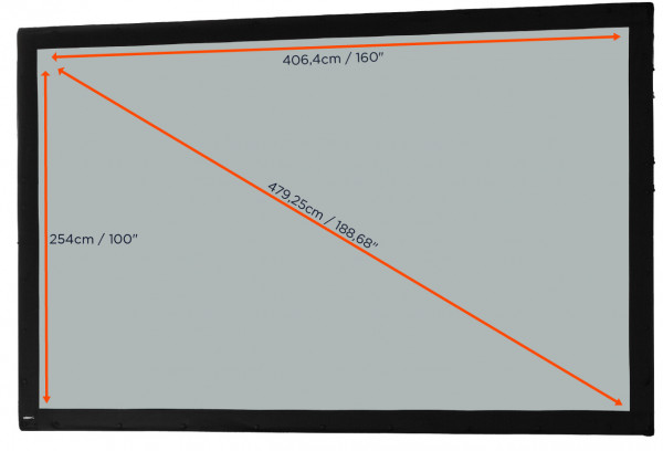 celexon Leinwandtuch für Mobil Expert - 16:10 - BM 406 x 254 - Rückprojektion