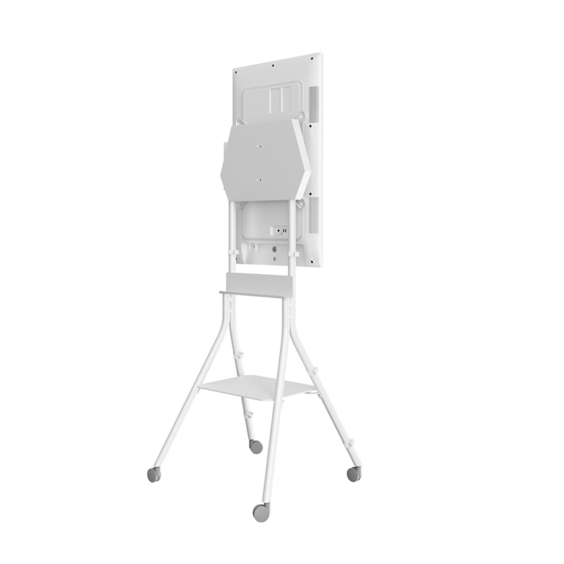 Hagor ST One:Quick - höhenverstellbares mobiles Standsystem - LG One:Quick 43 Zoll / 55 Zoll - 35 kg - VESA 400x400mm - Weiss