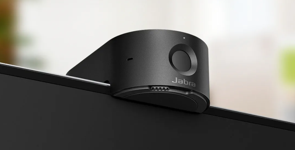 Die Jabra PanaCast 20 mit Abdeckblende.