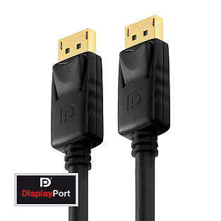 PureLink PI5000-050 - Zertifiziertes 4K Displayport Kabel - PureInstall - 5,0 Meter - Schwarz