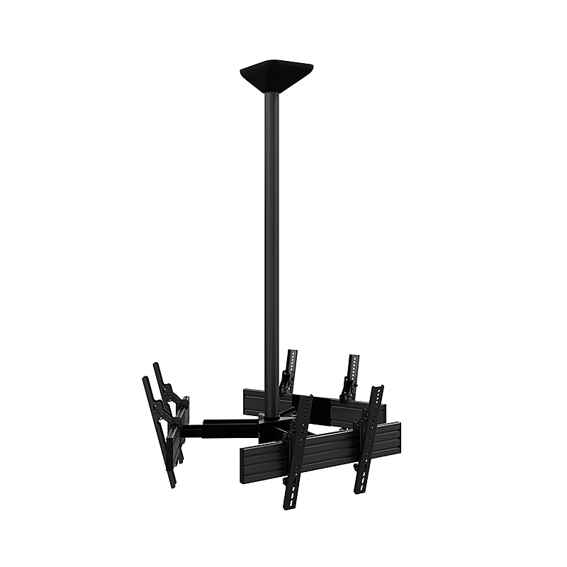 Hagor CPS Ceilingmount Triangle - Deckenhalterung für 3 Displays - Dreieckanordnung "back-to-back" - 46-65 Zoll - VESA 600x400 - bis 3 x 40 kg - schwarz