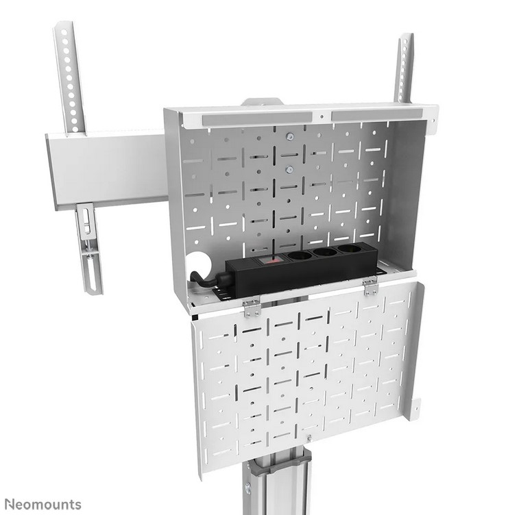 Neomounts Select FL50S-825WH1- höhenverstellbarer Rollwagen - 37-75 Zoll - VESA 600x400mm - bis 70kg - Weiss