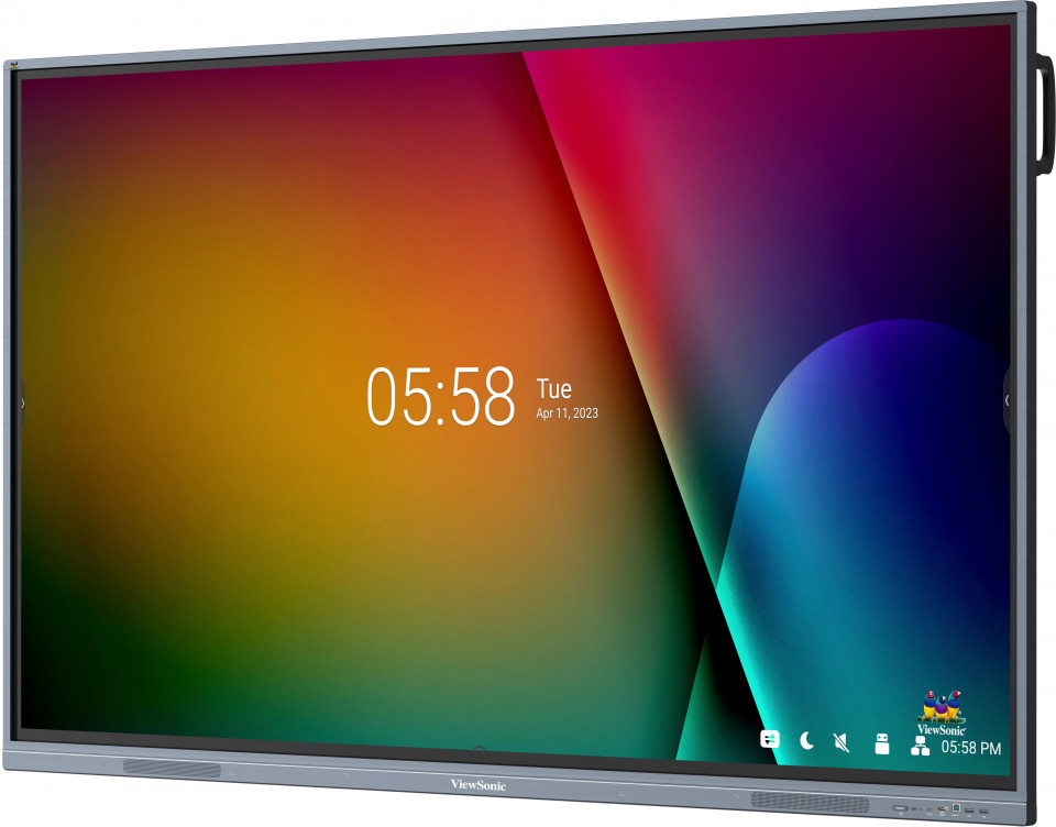 ViewSonic IFP7533-G - 75 Zoll - 450 cd/m² - 4K - Ultra-HD - 3840x2160 Pixel - Android 13 - 40 Punkt - 128GB - Touch Display