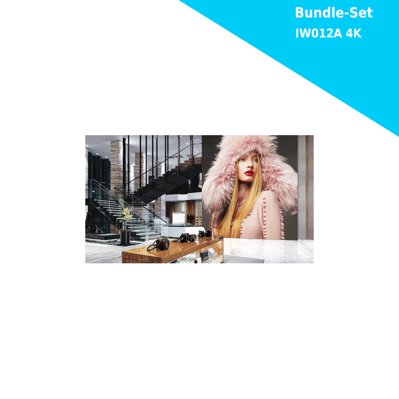 Samsung The Wall for Business IW012A - LED Bundle Komplettpaket 4K - 3840x2160 Pixel - 219 Zoll - 1.26mm PP - inkl. Halterung und Montagewerkzeug