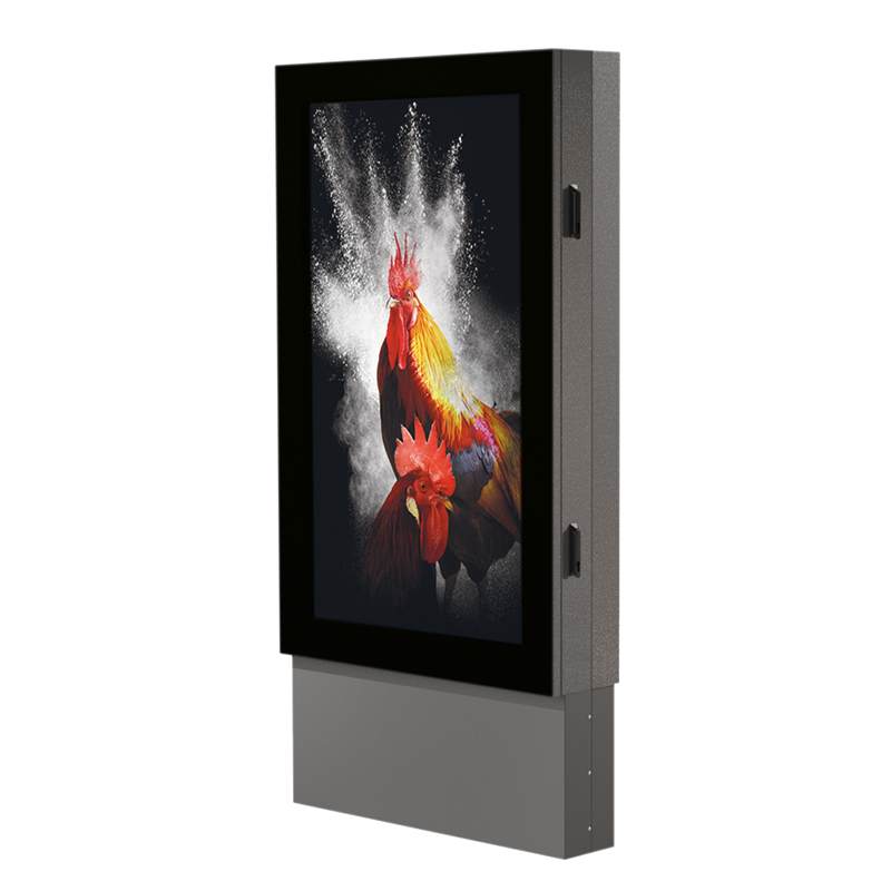 Hagor ScreenOut Eco Kiosk XXL - Outdoor Stele - 85-86 Zoll - Heizung und Lüftung - IP65 und IP54 - Vandalismusgeschützt - Hochformat