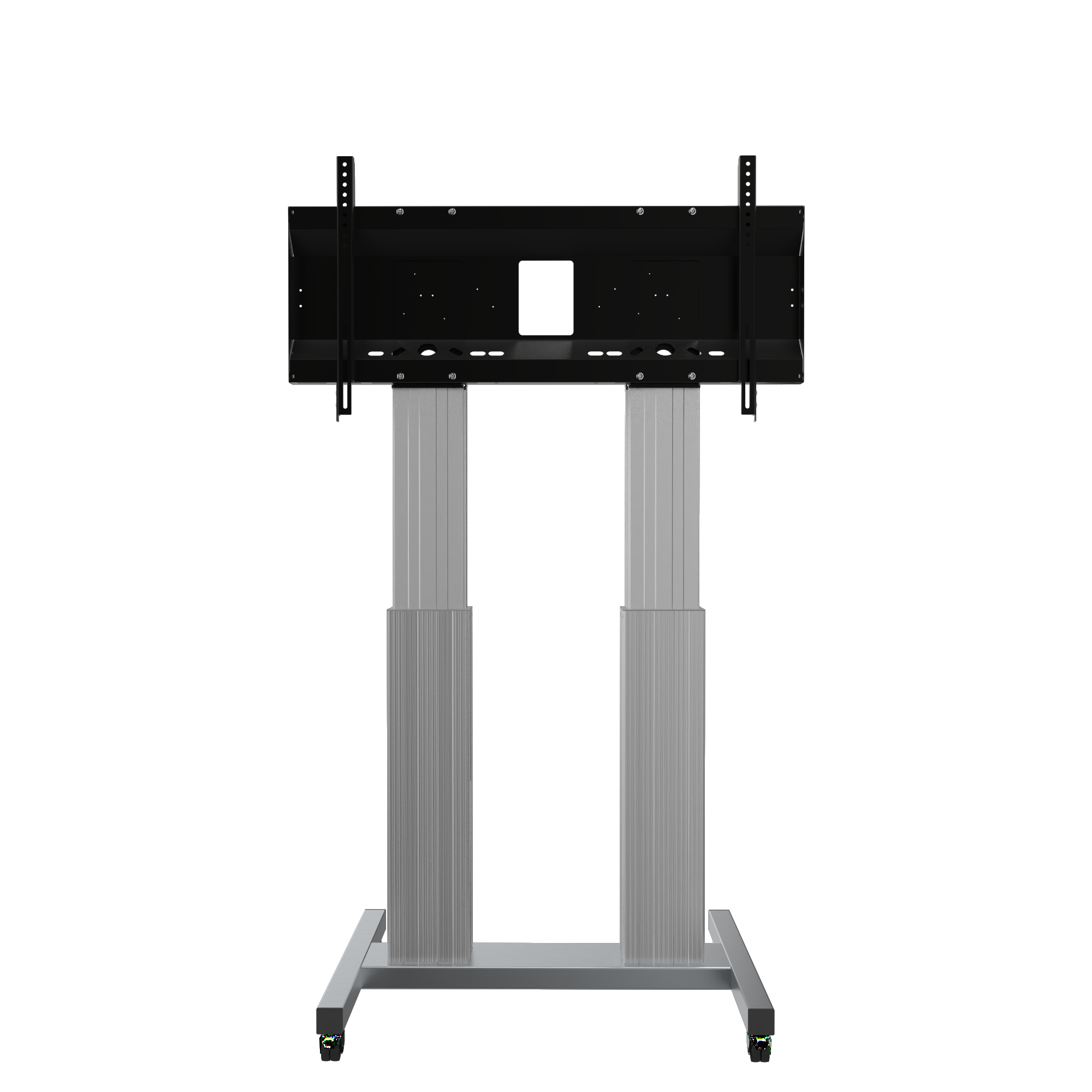 Conen SCETAD - elektrisch höhenverstellbarer Rollwagen - 70-120 Zoll - 250kg - VESA 400x200-1200x600 - Silber
