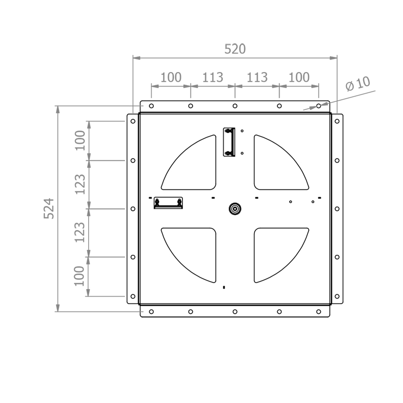 Hagor WH Turn L - drehbare Universal-Wandhalterung -  für Displays 55-75 Zoll - VESA 600x400mm - bis 65kg - Schwarz