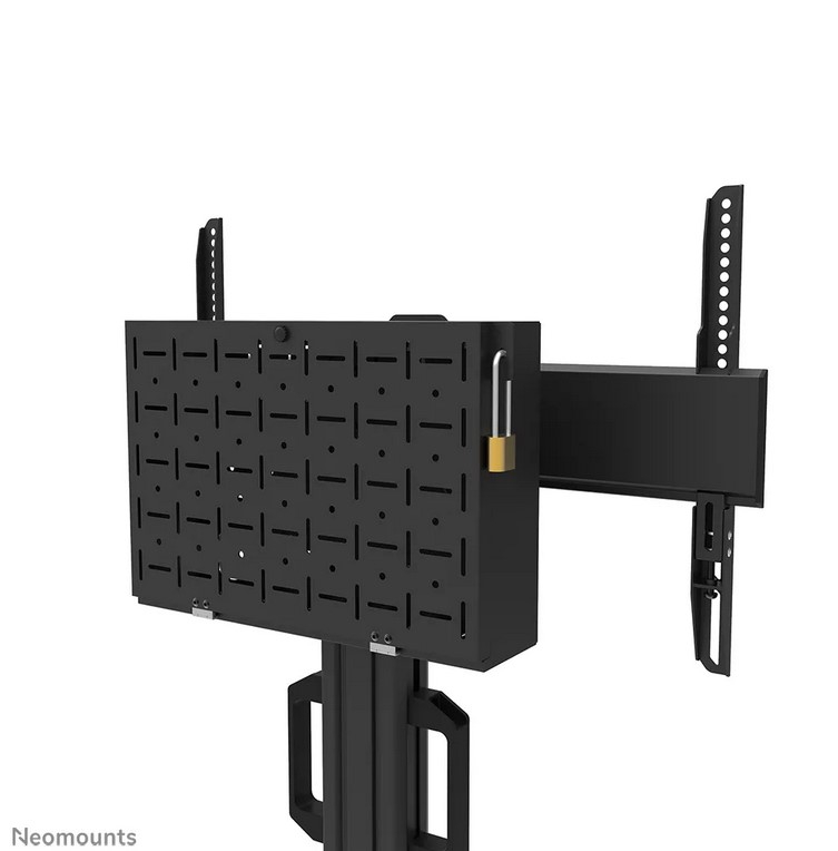 Neomounts Select FL50S-825BL1- höhenverstellbarer Rollwagen - 37-75 Zoll - VESA 600x400mm - bis 70kg - Schwarz