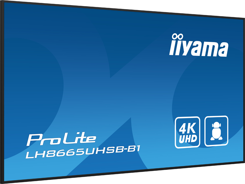 iiyama ProLite LH8665UHSB-B1 - 86 Zoll - 800 cd/m² - 4K - Ultra-HD - 3840x2160 Pixel - 24/7 - Android - Display