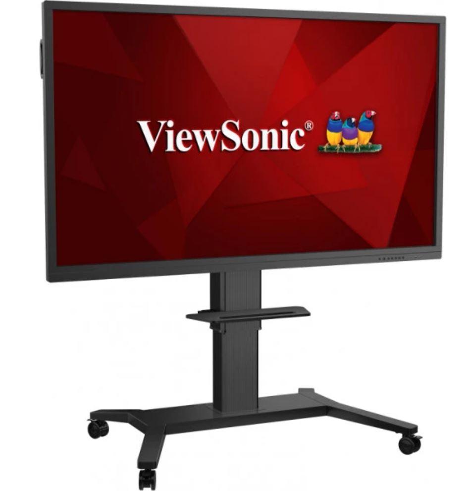 ViewSonic VB-STND-003 - motorisierter Rollwagen - 55-75 Zoll - bis 100kg - VESA 800x600mm - Schwarz