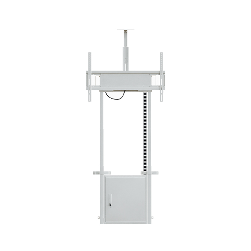 Hagor HP Twin Lift FW-W - elektrisch höhenverstellbares Liftsystem zur Boden-Wand Montage - 55-86 Zoll - VESA 900x600mm -  bis 120kg - Weiss