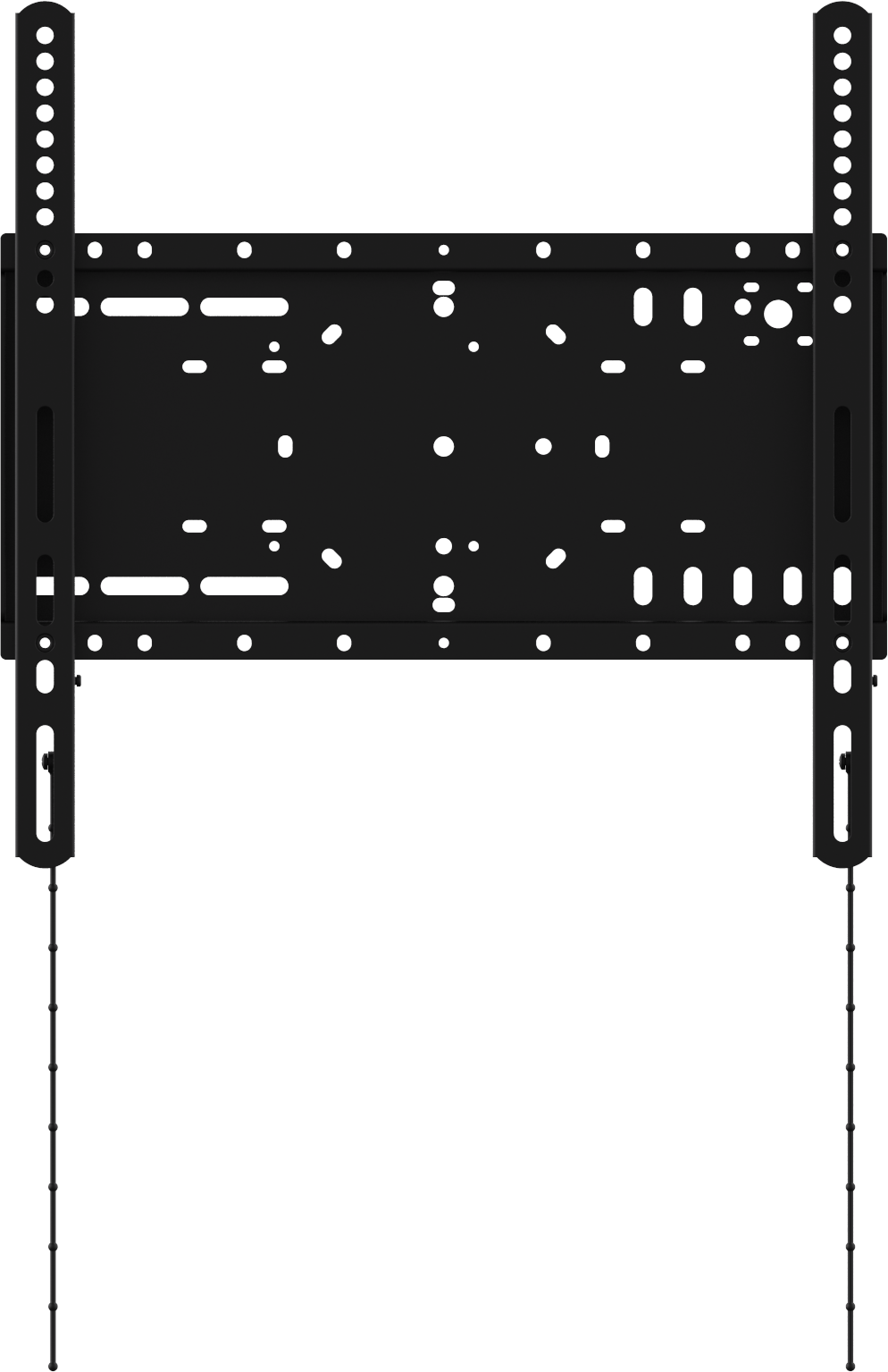 Vision VFM-W4X4 - fixe Wandhalterung - 32 -75 Zoll - VESA 400x400mm - bis 100kg - Schwarz