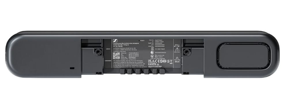 Sennheiser TeamConnect Bar S - All-in-One-Videobar - 4K-Kamera - 120° - Mikrofon - Lautsprecher - für kleine Räume