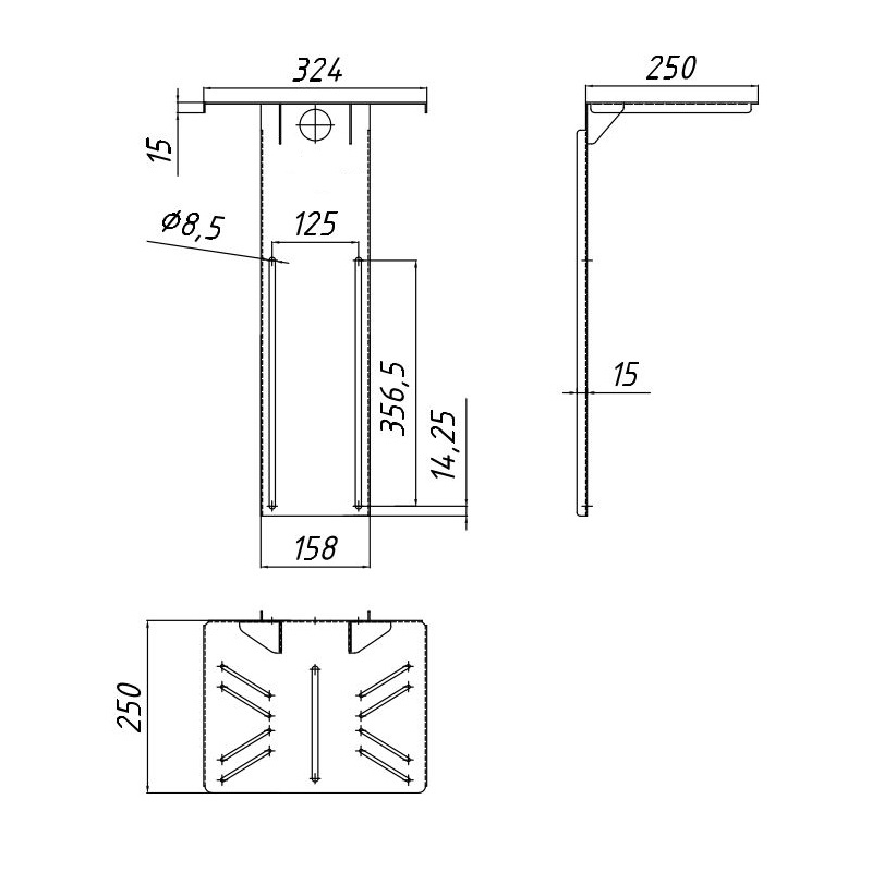 Hagor CON-Line KA-1 - Kameraaufnahme für CON-Line-Serie - Weiss