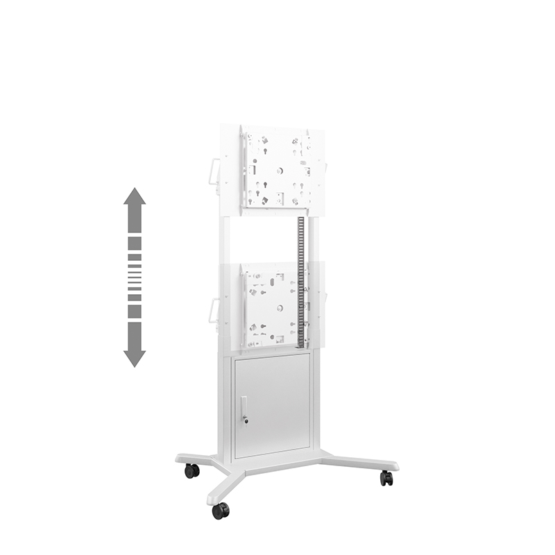 Hagor HP Twin Lift M-Flip + Adapter 65" - mobiles, elektrisch höhenverstellbares Liftsystem - displayspezifisch für Samsung Flip WM65B - bis 45kg - Weiss