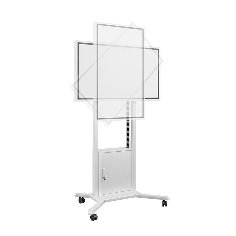 Hagor HP Twin Lift M-Flip + Adapter 65" - mobiles, elektrisch höhenverstellbares Liftsystem - displayspezifisch für Samsung Flip WM65B - bis 45kg - Weiss